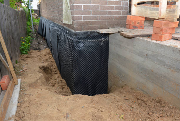 Happy homeowners after waterproofing job in Crestline